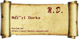 Mözl Dorka névjegykártya